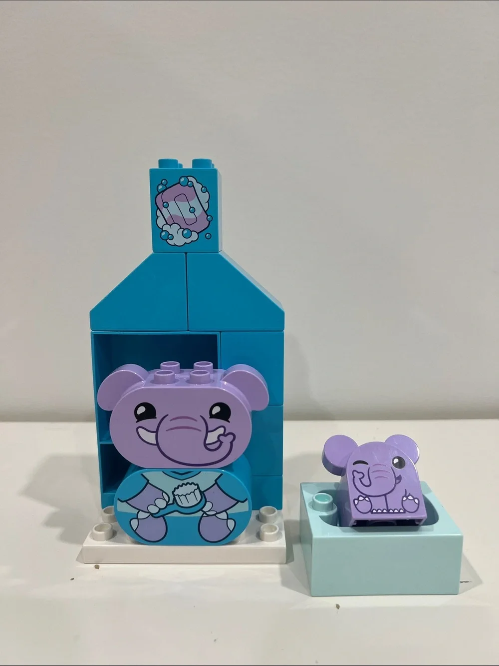 LEGO DUPLO Purple Elephant Stackable Bath Toy Set
